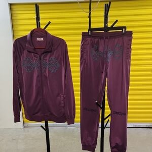 Kappa Women's Purple Tracksuit Set